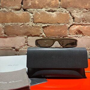 Rick Owens Mainline “FOG” Sunglasses — Brown/Brown